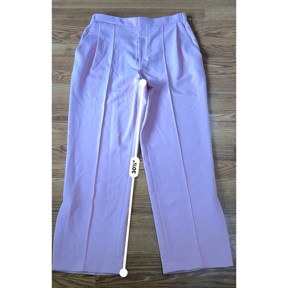 LAPOINTE Zip-Hem Tailored Crepe Track Pants in Blossom size 14 - Picture 5 of 16